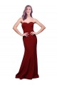 Shop Long Full Length Sweetheart Slim Formal Crepe Bridesmaid Dress / Prom Dress with Strapless Bodice Ottawa