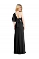 Shop Pleated One Shoulder Flutter Sleeves Slim Formal Crepe Bridesmaid Dress / Prom Dress Ottawa