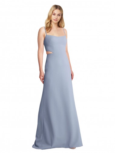 Shop Feminine Scoop Neckline Long Crepe Slip Bridesmaid Dress / Prom Dress  Ottawa