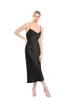 Shop Cowl Neck Midi Length Short Cocktail Formal Stretch Satin Slip Bridesmaid Dress / Prom Dress Ottawa