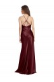 Shop High Neck Halter Long Sleeveless Formal Stretch Satin Bridesmaid Dress / Prom Dress with Strappy Back Ottawa