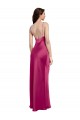 Shop V-Neck Spaghetti Straps Slim Formal Stretch Satin Bridesmaid Dress / Prom Dress with Low Scoop Back Ottawa