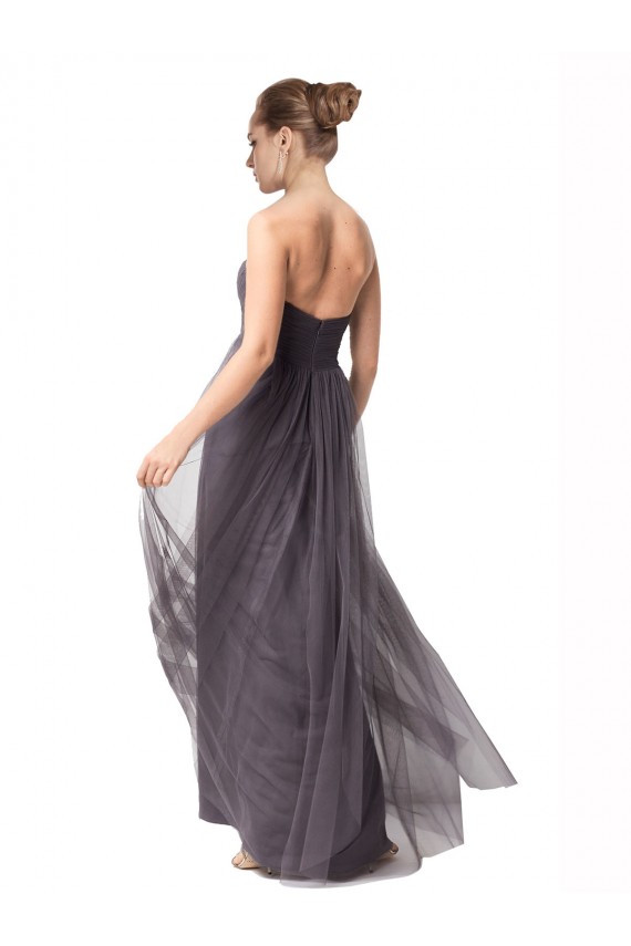 Shop Long Sweetheart Tulle Bridesmaid Dress with Shirred Criss Cross Bodice Ottawa