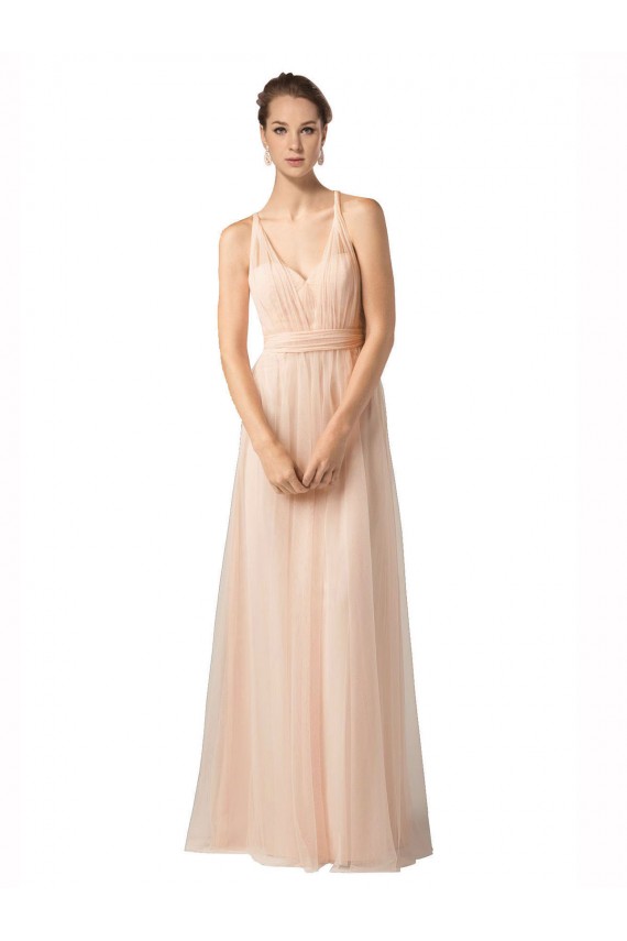 Shop Sweetheart A-Line Tulle Bridesmaid Dress with Shirred Bodice Ottawa
