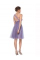 Shop One Shoulder Short Knee Length Tulle Bridesmaid Dress Ottawa