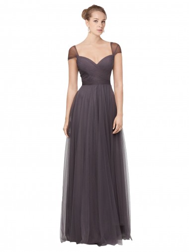 Shop Sweetheart Neckline Long Tulle Bridesmaid Dress with Straps Ottawa