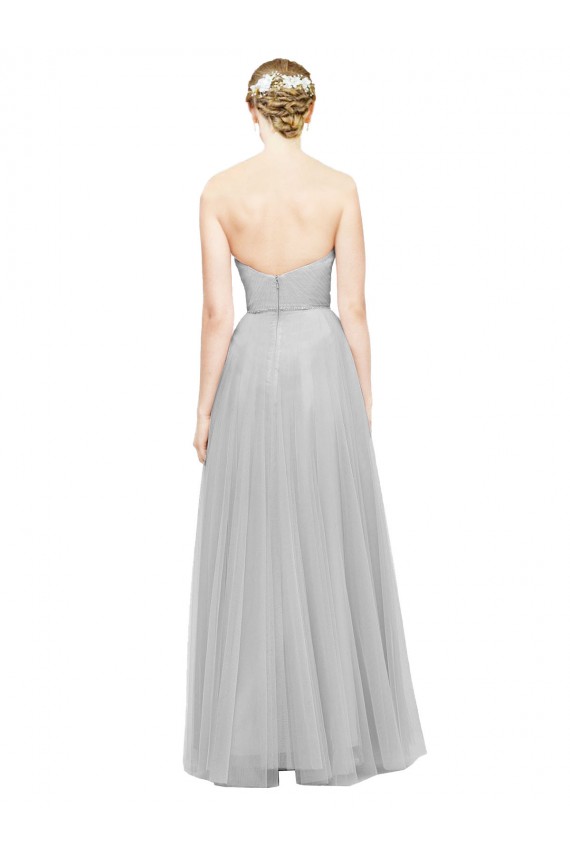Shop Long Twisted Sweetheart Neckline Tulle Bridesmaid Dress Ottawa
