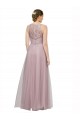 Shop High Neck Long Tulle Bridesmaid Dress with Lace Bodice Ottawa