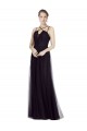 Shop High Neck Long A-Line Tulle Bridesmaid Dress Ottawa