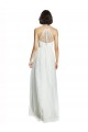 Shop High Neckline Long Tulle Bridesmaid Dress with Illusion Front Ottawa