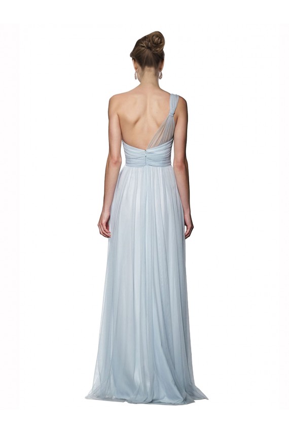 Shop One Shoulder Illusion Tulle Bridesmaid Dress with Knot Detail Ottawa