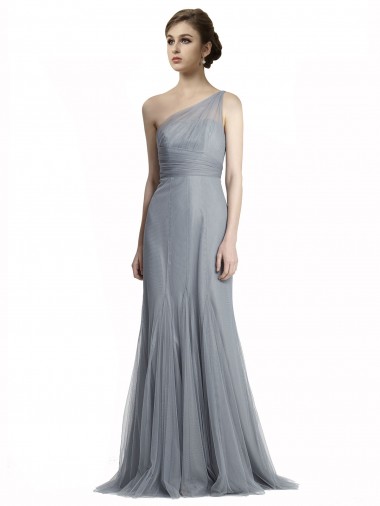 Shop One Shoulder Tulle Fit and Flare Bridesmaid Dress Ottawa