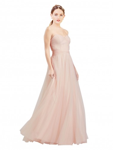 Shop Floor Length Sweetheart Tulle Bridesmaid Dress with Open Back Ottawa