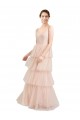 Shop V-Neck A-Line Layered Long Tulle Bridesmaid Dress Ottawa