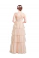 Shop V-Neck A-Line Layered Long Tulle Bridesmaid Dress Ottawa