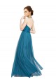 Shop High Neck Halter Pleated A-Line Tulle Bridesmaid Dress Ottawa