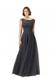 Shop Long Bateau Tulle Bridesmaid Dress with Lace Bodice Ottawa