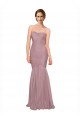 Shop Mermaid Strapless Tulle Bridesmaid Dress with All Over Pleats Ottawa