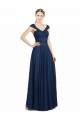 Shop Ruched Sweetheart Long A-Line Tulle Bridesmaid Dress with Wide Straps and Tie Back Ottawa