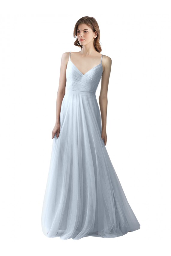 Shop Wrapped Ruched Natural Waist Slim Soft Tulle Bridesmaid Dress Ottawa