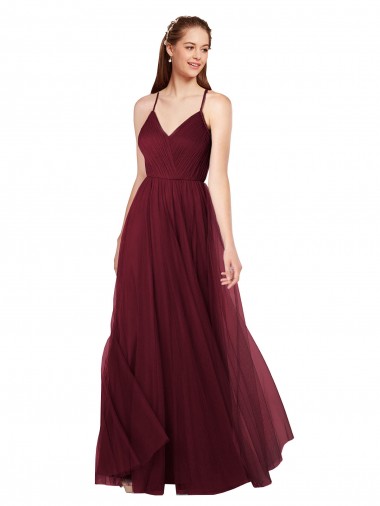 Shop Beach-inspired Sweetheart Tulle Long Bridesmaid Dress Ottawa