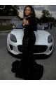 Shop One Shoulder Long Sleeves Long Sweep Train Velvet Sequin Prom Dress Ottawa