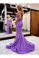 Shop A-Line Sweetheart Sleeveless Long Velvet Sequin Prom Dress with Slit Ottawa