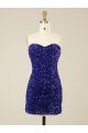 Shop Short Sweetheart Velvet Sequin Prom Dress Ottawa