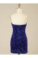 Shop Short Sweetheart Velvet Sequin Prom Dress Ottawa