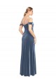 Shop Draped Sleeves Wide Scoop Neck Off the Shoulder Velvet Bridesmaid Dress / Prom Dress Ottawa