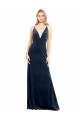 Shop V-Back Long Velvet Bridesmaid Dress / Prom Dress with Notched V-Neck and Spaghetti Straps Ottawa