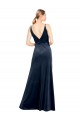 Shop V-Back Long Velvet Bridesmaid Dress / Prom Dress with Notched V-Neck and Spaghetti Straps Ottawa