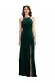 Shop Velvet Halter Maxi Bridesmaid Dress / Prom Dress with Pockets & Front Slit Ottawa