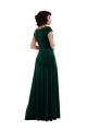 Shop Cowl Neck Cap Sleeve Velvet Maxi Bridesmaid Dress / Prom Dress with Pockets Ottawa