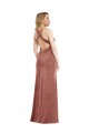 Shop Plunging Neckline Formal Velvet Maxi Bridesmaid Dress / Prom Dress with Criss Cross Open Back Ottawa