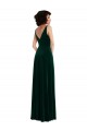 Shop Floor Length Velvet Maxi Bridesmaid Dress / Prom Dress with Shirred Bodice and Front Slit Ottawa