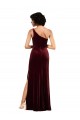 Shop Formal One Shoulder Floor-Length Velvet Bridesmaid Dress / Prom Dress Ottawa