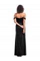 Shop Off the Shoulder Drapped Sleeves Formal Stretch Velvet Bridesmaid Dress / Prom Dress Ottawa