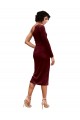 Shop One Shoulder Fitted Short Midi Length Velvet Bridesmaid Dress / Prom Dress Ottawa