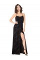 Shop Floral Velvet Cowl Neck Bridesmaid Dress with Skirt Slit Ottawa