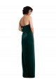 Shop Scooped Strapless Long Formal Velvet Bridesmaid Dress / Prom Dress with Daring Side Slit Ottawa