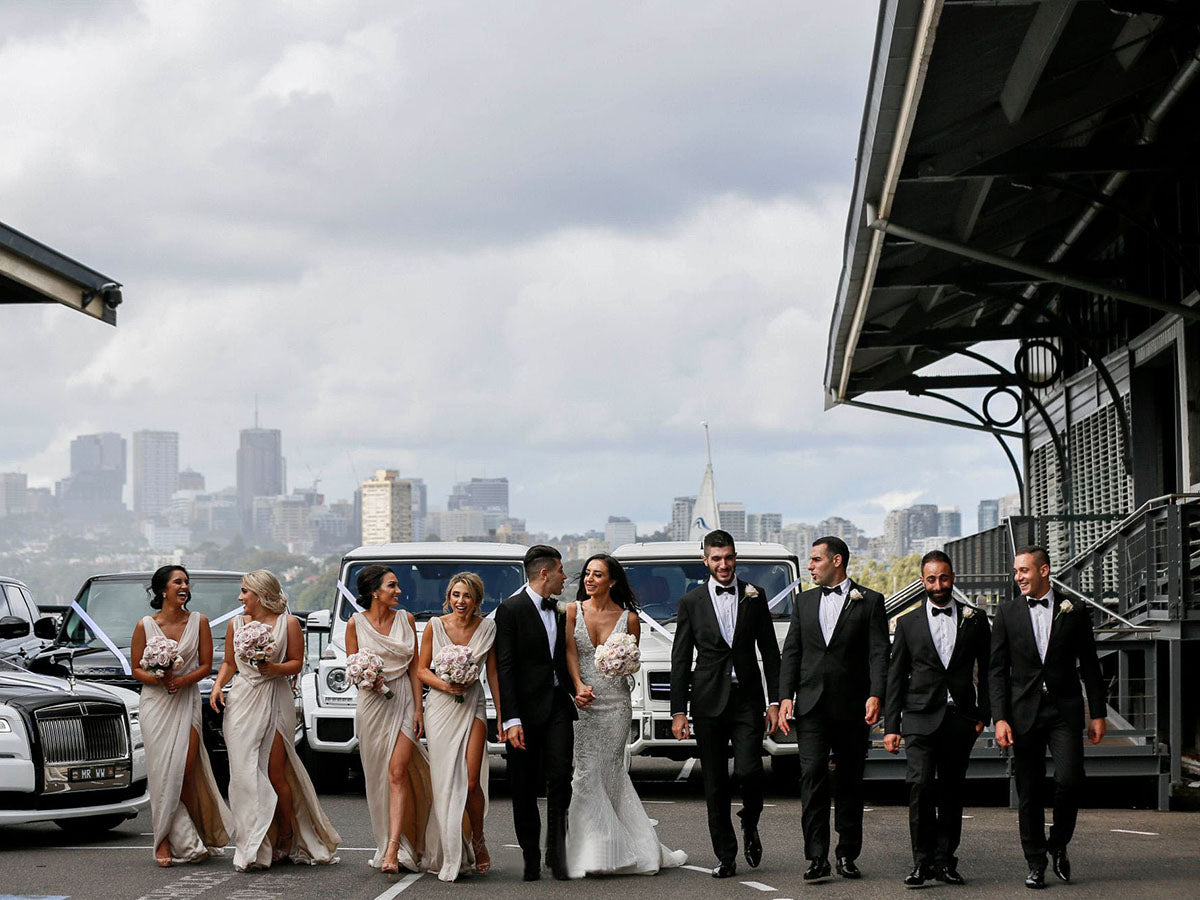 Full Length Luxe Chiffon Long Champagne bridesmaid dresses Ottawa with Sexy High Slit and Front Ruffles